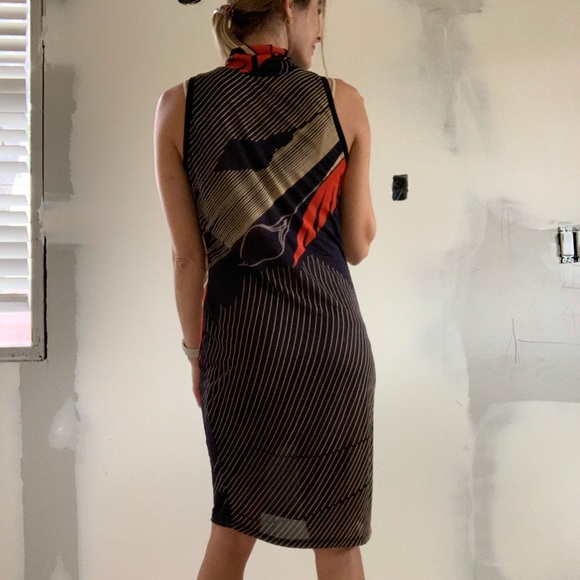 One of a kind mock neck midi dress - Picture 2 of 10